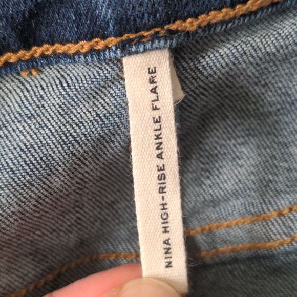 NWOT rag & bone Nina High-Rise Ankle Flare Size 33 - Picture 7 of 9